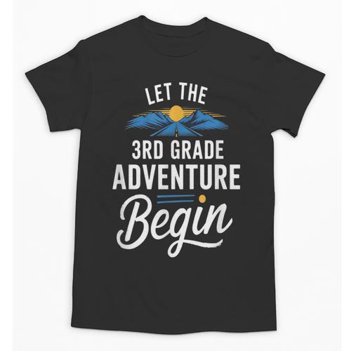 Let The 3rd Grade Adventure Begin Back To School Fun Unisex T-Shirt - Savourry