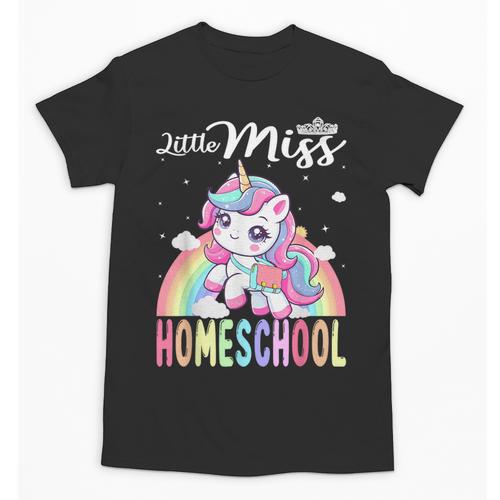 Little Miss Homeschool Back To School Girls Homeschool Unisex T-Shirt - Savourry