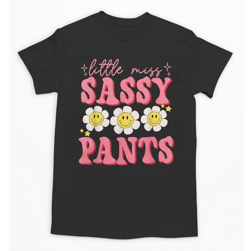 Little Miss Sassy Pants Back To School Girls Unisex T-Shirt - Savourry