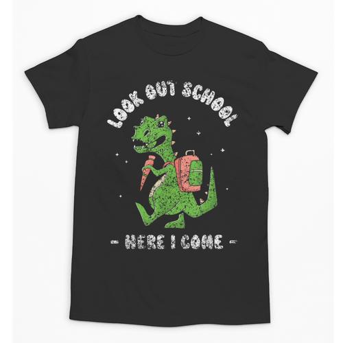 Look Out School Here I Come Grade Kids Pupil Back To School Unisex T-Shirt - Savourry