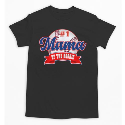 Mama Rookie Of Year 1st Birthday Baseball Theme Matching Unisex T-Shirt - Sportilla
