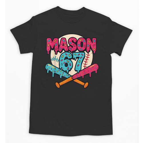 Mason 67 Ice Cream Drip Baseball Meme Graphics Unisex T-Shirt - Sportilla