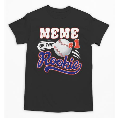 Meme Rookie Of Year 1st Birthday Baseball Theme Matching Unisex T-Shirt - Sportilla