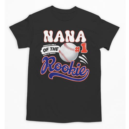 Nana Rookie Of Year 1st Birthday Baseball Theme Matching Unisex T-Shirt - Sportilla