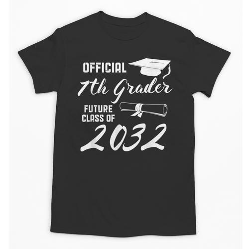 Official 7th Grader Future Class Of 2032 Back To School Unisex T-Shirt - Savourry