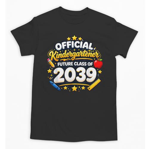 Official Kindergartener Future Class Of 2039 Back To School Unisex T-Shirt - Savourry