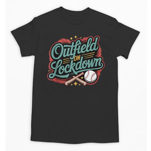 Outfield On Lockdown Baseball Defense Sports Unisex T-Shirt - Sportilla