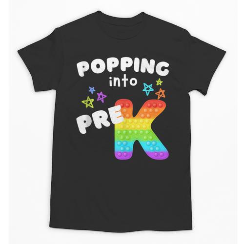 Popping Into Pre K Kid's Back To School Pop It Fidget Toy Unisex T-Shirt - Savourry