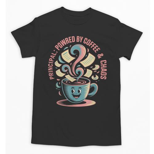 Powered By Coffee Principal Appreciation Back To School Unisex T-Shirt - Savourry
