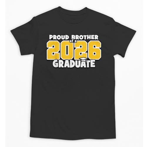 Proud Brother Of 2026 Graduate Matching Back To School GY Unisex T-Shirt - Savourry