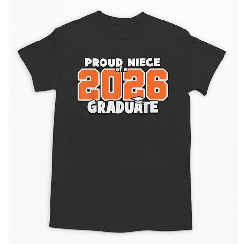 Proud Niece Of 2026 Graduate Matching Back To School O Unisex T-Shirt - Savourry