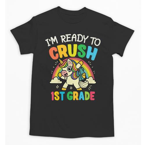 Ready For 1st Grade Unicorn First Day Back To School Student Unisex T-Shirt - Savourry