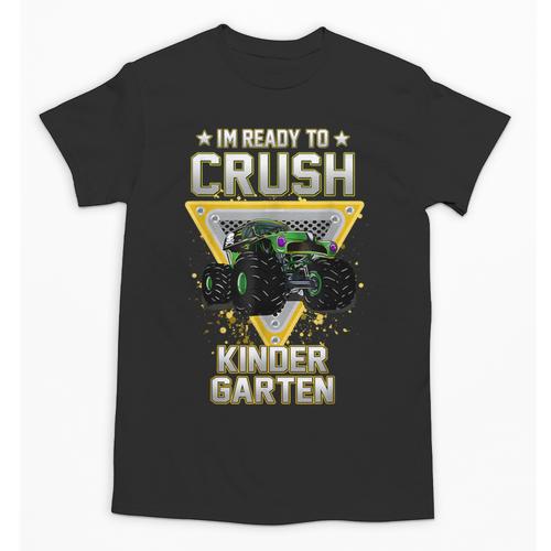 Ready To Crush Kindergarten Monster Truck Boy Back To School Unisex T-Shirt - Savourry