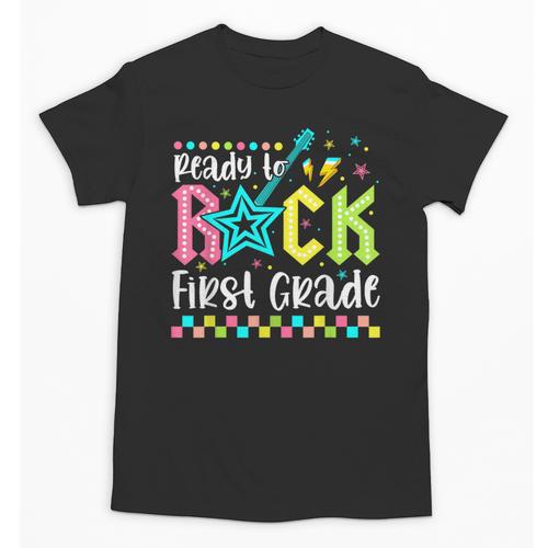 Ready To Rock First Grade Back To School 1st Grade Boys Kids Unisex T-Shirt - Savourry