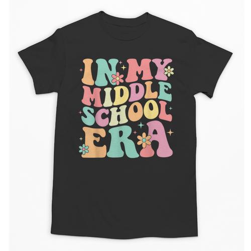 Retro Groovy In My Middle School Era Back To School Unisex T-Shirt - Savourry