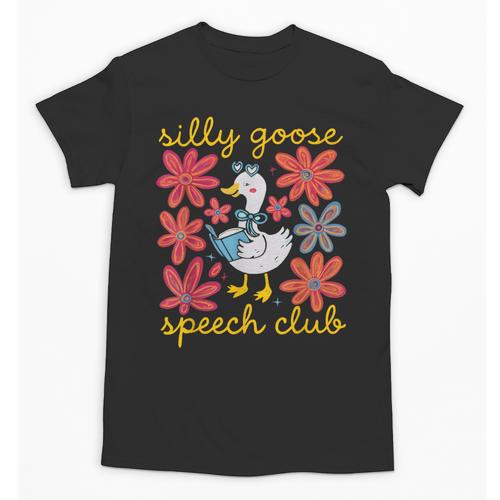 Retro Silly Goose Speech Therapy SLP Back To School Unisex T-Shirt - Savourry