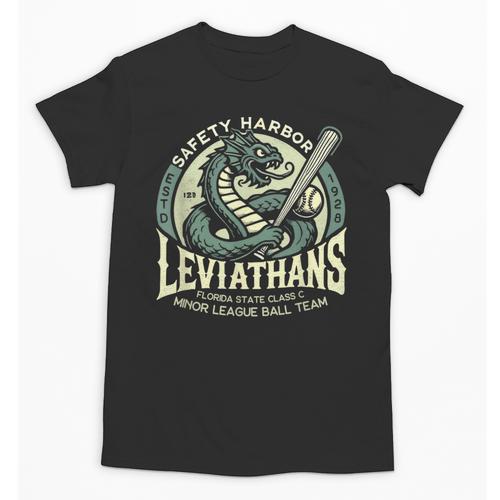Safety Harbor Leviathans Retro Baseball Monster Unisex T-Shirt - Sportilla