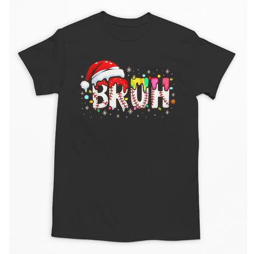 Santa Bruh Baseball Christmas Xmas Meme Pajamas Family Unisex T-Shirt - Sportilla