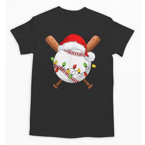 Santa Sports For Men Boys Christmas Baseball Player Unisex T-Shirt - Sportilla