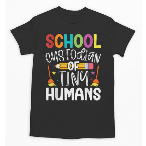 School Custodian Of Tiny Humans Back To School Janitor Unisex T-Shirt - Savourry