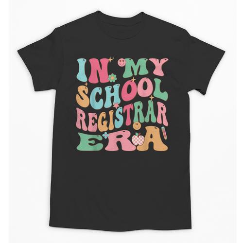 In My School Registrar Era Retro Back To School Unisex T-Shirt - Savourry