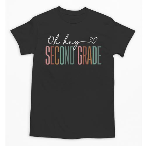 Second Grade Oh Hey Retro Back To School 2nd Grade Unisex T-Shirt - Savourry