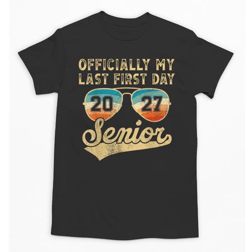 Senior Class Of 2027 Back To School Last First Day Of School Unisex T-Shirt - Savourry
