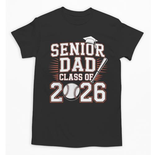 Senior Dad Class Of 2026 Graduate Baseball 2026 Graduation Unisex T-Shirt - Sportilla