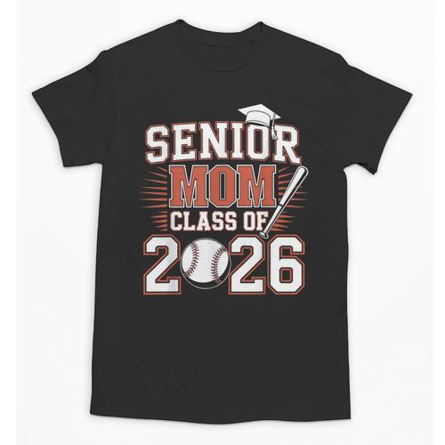 Senior Mom Class Of 2026 Graduate Baseball 2026 Graduation Unisex T-Shirt - Sportilla