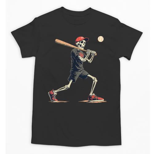 Skeleton Baseball Halloween Costume Men Boys Kids Unisex T-Shirt - Sportilla