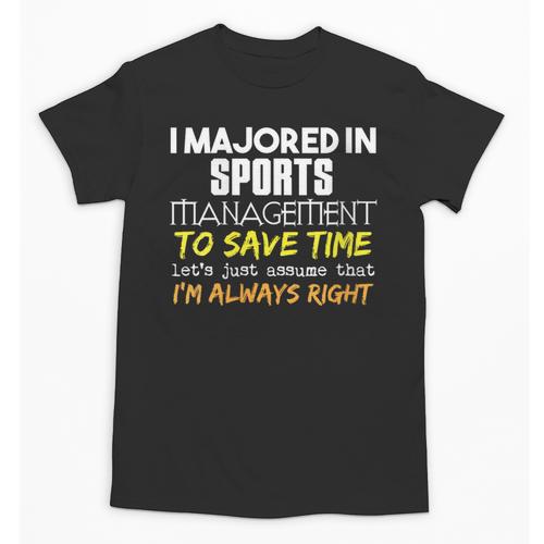 Sports Management Major For Back To School Unisex T-Shirt - Savourry