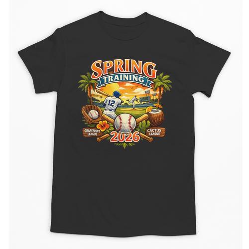 Spring Training 2026 Baseball Vintage Sunset Unisex T-Shirt - Sportilla