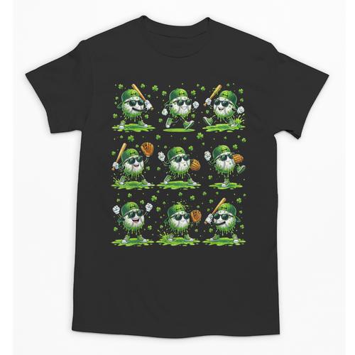 St Patricks Day Baseball Ice Cream Boys Baseball Player Unisex T-Shirt - Sportilla
