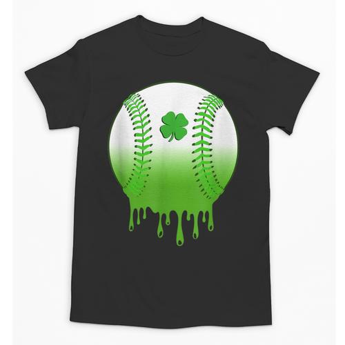 St Patricks Day Shamrock Baseball Irish Boys Kids Men Unisex T-Shirt - Sportilla