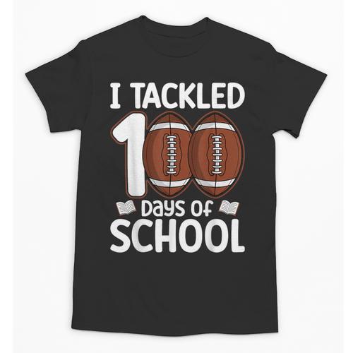I Tackled 100 Days Of School Baseball Player Kids Teacher Unisex T-Shirt - Sportilla