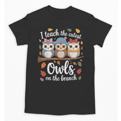 Teaching Owls On The Branch Back To School Unisex T-Shirt - Savourry