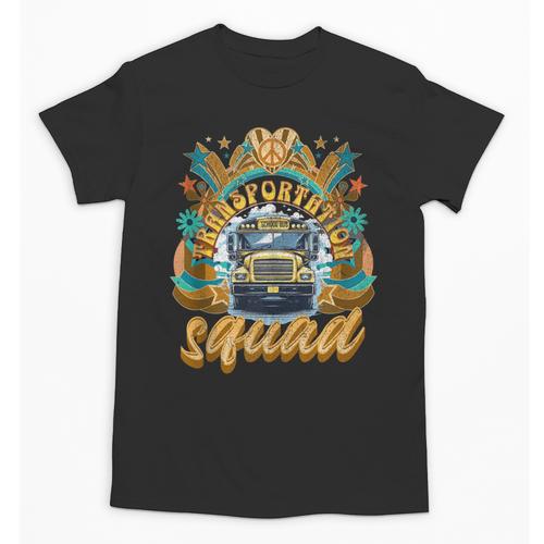 Transportation Squad Retro Bus Aide Back To School Matching Unisex T-Shirt - Savourry