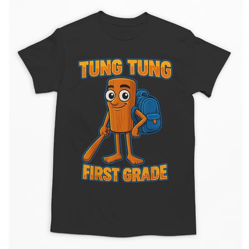 Tung Tung Sahur First Grade Italian Brainrot Back To School Unisex T-Shirt - Savourry