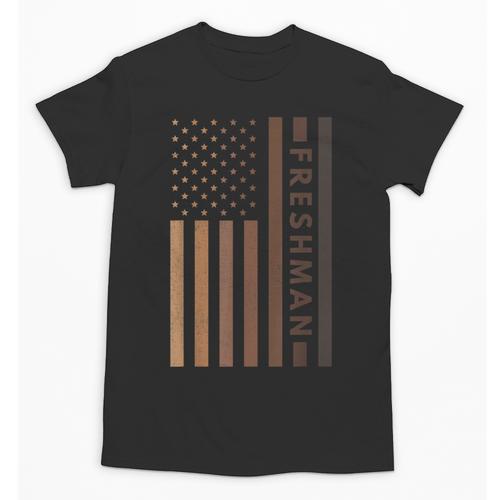 USA Flag Freshman 9th Ninth Grade Back To School Juneteenth Unisex T-Shirt - Savourry