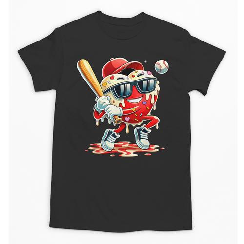 Valentines Day Heart Baseball Drip Ice Cream Boys Kids Men Unisex T-Shirt - Sportilla