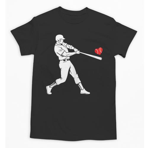 Valentines US Baseball Player Silhouette Heart Unisex T-Shirt - Sportilla