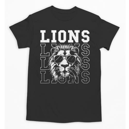 Vintage Lions School Spirit Fan Team Back To School Unisex T-Shirt - Savourry