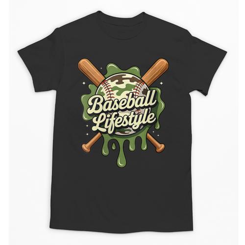 Women's Baseball Life Style 101 Apparel Youth Drip Baseball Boys Kid Unisex T-Shirt - Sportilla