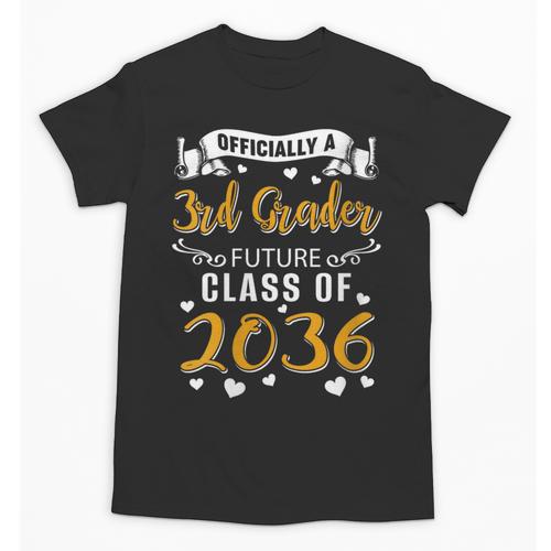 Women's Officially a 3rd Grader Future Class Of 2036 Back To School Unisex T-Shirt - Savourry