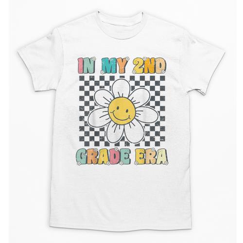 In My 2nd Grade Era Retro Groovy Second Grade Back To School Unisex T-Shirt - Savourry