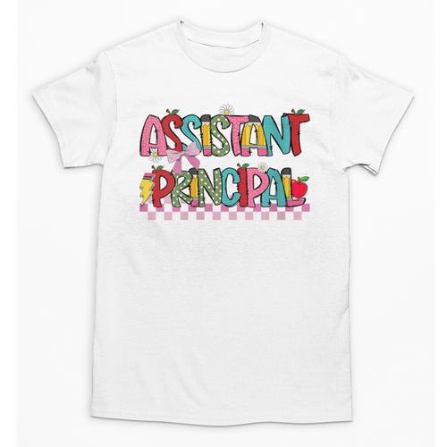 Assistant Principal Coquette Bow Pencil Cute Back To School Unisex T-Shirt - Savourry