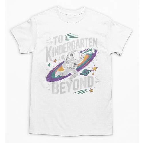 Back To School To Kindergarten And Beyond Astronaut In Space Premium Tri-Blend Unisex T-Shirt - Savourry