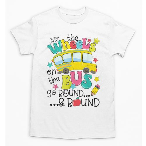 Back To School The WHEELS On The BUS Toddler Kids Boys Unisex T-Shirt - Savourry