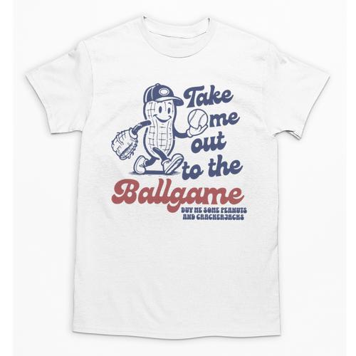 Take Me Out To The Ball Game Retro Peanuts Baseball Sports Unisex T-Shirt - Sportilla