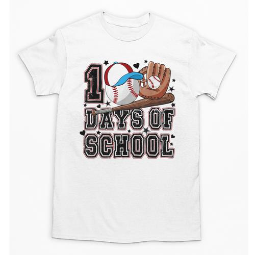 Baseball 100 Days Of School Happy 100th Day Teachers Kids Unisex T-Shirt - Sportilla